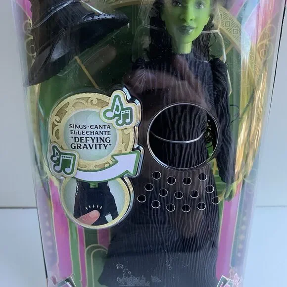 COLLECTIBLE MATTEL Wicked Movie SINGING ELPHABA Doll MISPRINT ERROR - Picture 3 of 6